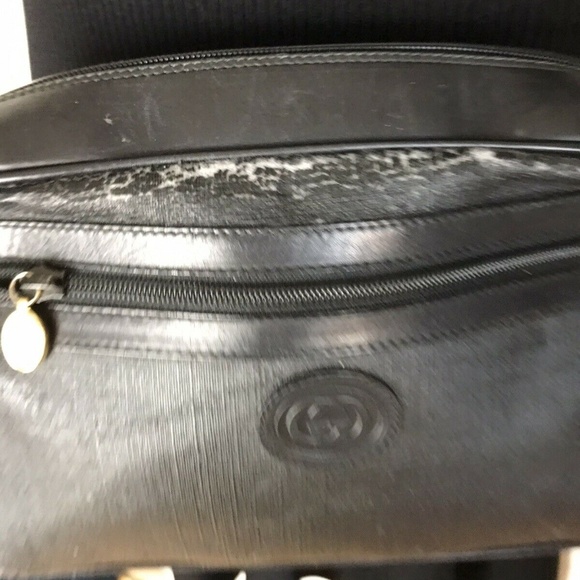 Gucci Black Crossbody Vintage Need TLC - Picture 3 of 8